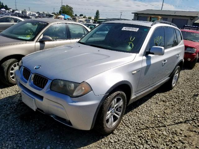 WBXPA934X6WG84873 - 2006 BMW X3 3.0I SILVER photo 2