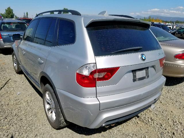 WBXPA934X6WG84873 - 2006 BMW X3 3.0I SILVER photo 3