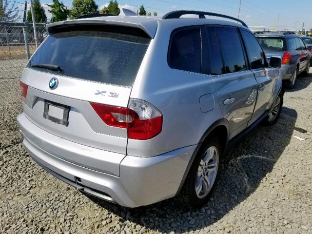 WBXPA934X6WG84873 - 2006 BMW X3 3.0I SILVER photo 4