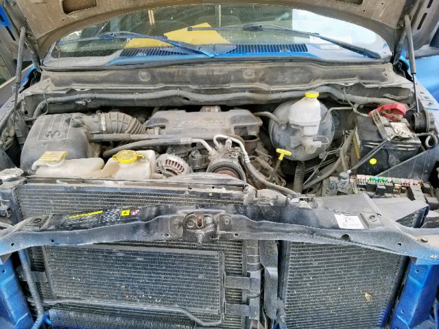 1D7KS28D25J505700 - 2005 DODGE RAM 2500 S შავი ფოტო 7