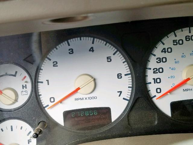 1D7KS28D25J505700 - 2005 DODGE RAM 2500 S შავი ფოტო 8