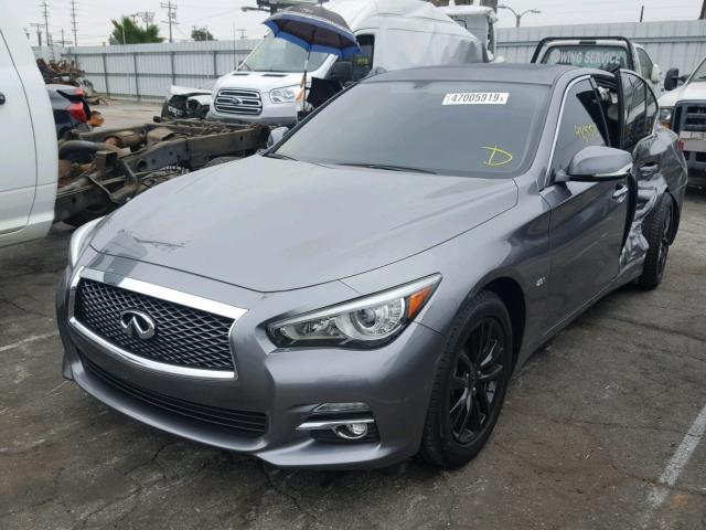 JN1CV7AP5HM641347 - 2017 INFINITI Q50 BASE GRAY photo 2