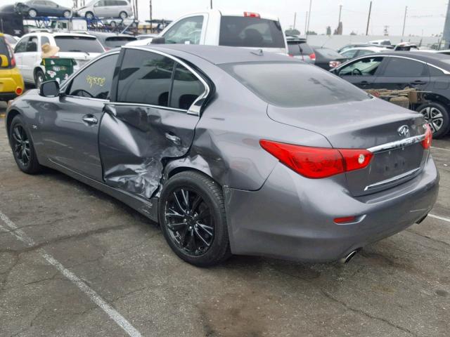 JN1CV7AP5HM641347 - 2017 INFINITI Q50 BASE GRAY photo 3