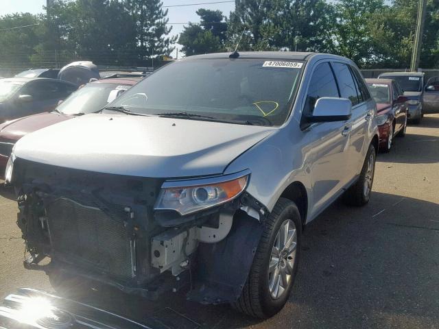 2FMDK4KC2BBA31273 - 2011 FORD EDGE LIMIT SILVER photo 2