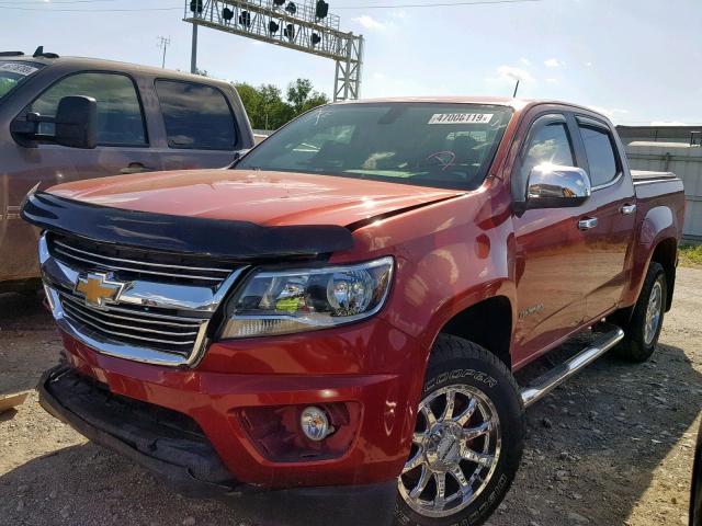 1GCGSCE35G1354081 - 2016 CHEVROLET COLORADO L RED photo 2