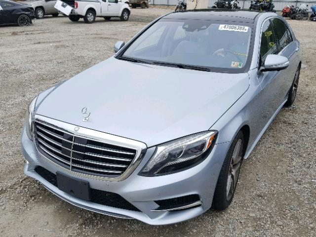 WDDUG8CB2EA026146 - 2014 MERCEDES-BENZ S 550 SILVER photo 2