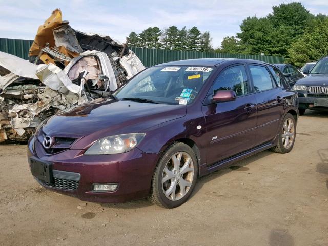 JM1BK343171768311 - 2007 MAZDA 3 HATCHBAC PURPLE photo 2