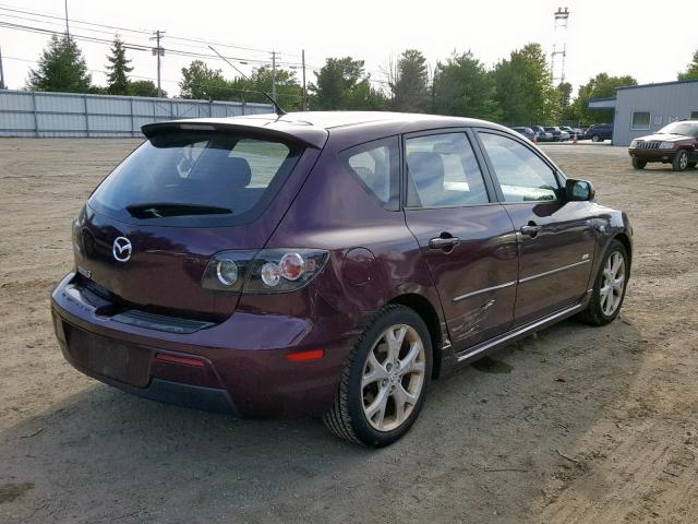 JM1BK343171768311 - 2007 MAZDA 3 HATCHBAC PURPLE photo 4