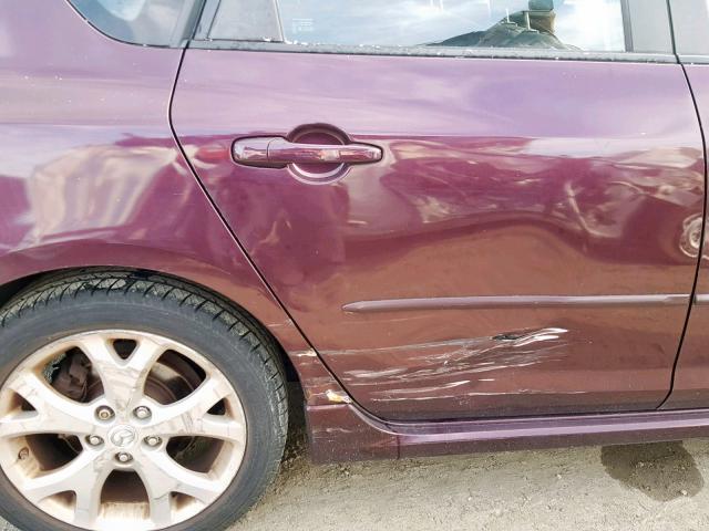 JM1BK343171768311 - 2007 MAZDA 3 HATCHBAC PURPLE photo 9