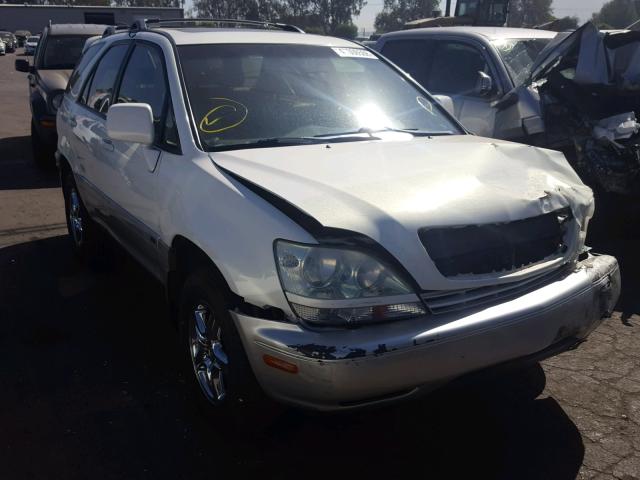 JTJGF10U630150881 - 2003 LEXUS RX 300 WHITE photo 1