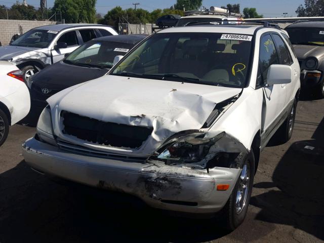 JTJGF10U630150881 - 2003 LEXUS RX 300 WHITE photo 2