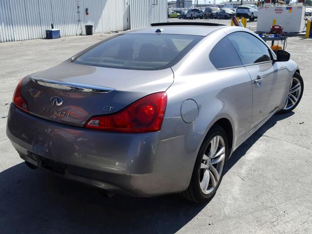 JNKCV64E79M605953 - 2009 INFINITI G37 BASE GRAY photo 4