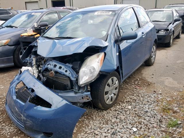 JTDJT923475084683 - 2007 TOYOTA YARIS BLUE photo 2