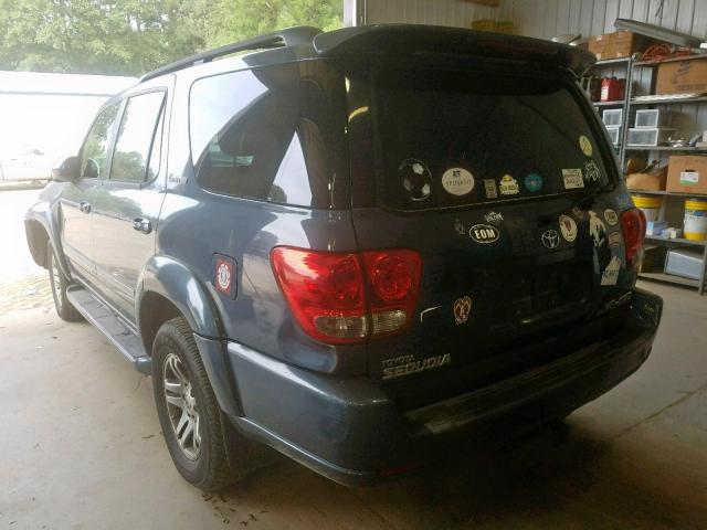 5TDBT48AX5S235580 - 2005 TOYOTA SEQUOIA LI BLUE photo 3