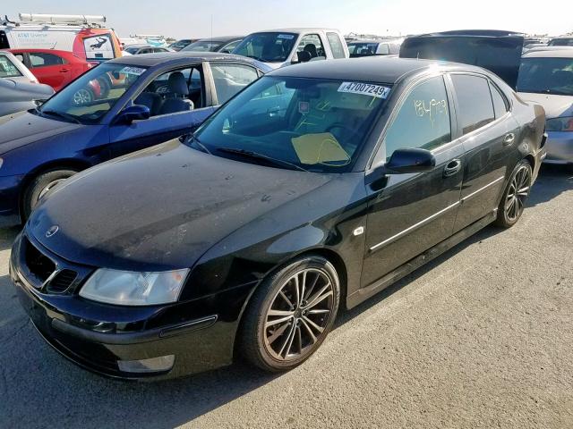 YS3FD49Y371005365 - 2007 SAAB 9-3 2.0T BLACK photo 2