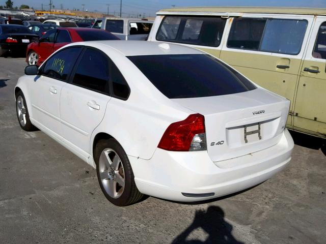 YV1MS390482383578 - 2008 VOLVO S40 2.4I WHITE photo 3