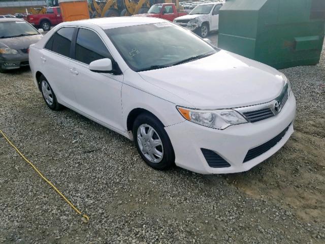 4T1BF1FK9EU857919 - 2014 TOYOTA CAMRY L WHITE photo 1