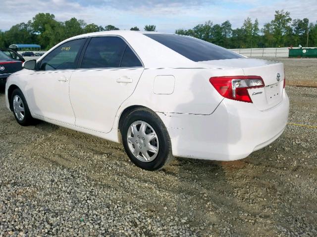 4T1BF1FK9EU857919 - 2014 TOYOTA CAMRY L WHITE photo 3