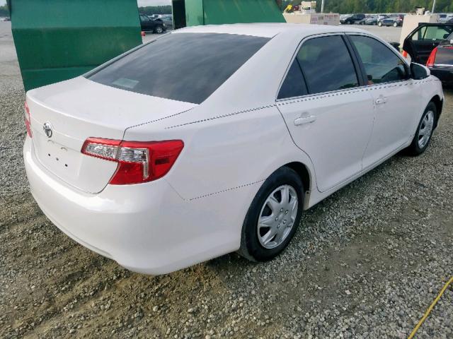 4T1BF1FK9EU857919 - 2014 TOYOTA CAMRY L WHITE photo 4