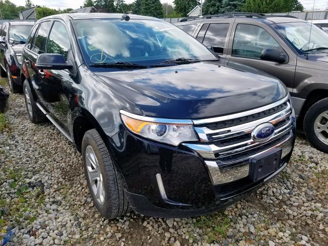 2FMDK4JC3EBA29277 - 2014 FORD EDGE SEL BLACK photo 1