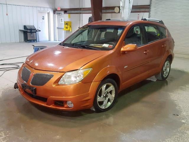 5Y2SL63855Z432414 - 2005 PONTIAC VIBE ORANGE photo 2