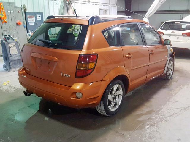 5Y2SL63855Z432414 - 2005 PONTIAC VIBE ORANGE photo 4