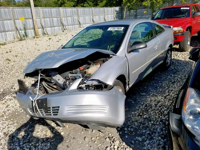 1G1AK12F157636388 - 2005 CHEVROLET COBALT SILVER photo 2