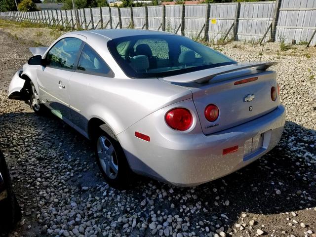 1G1AK12F157636388 - 2005 CHEVROLET COBALT SILVER photo 3