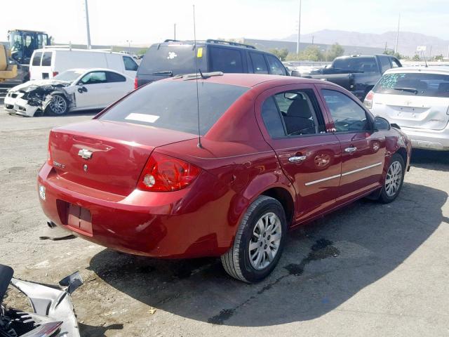 1G1AT58H797183932 - 2009 CHEVROLET COBALT LT BURGUNDY photo 4