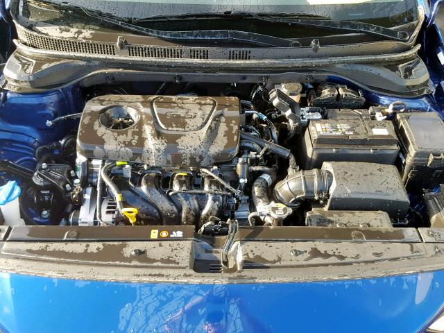 3KPC24A3XKE071594 - 2019 HYUNDAI ACCENT SE BLUE photo 7