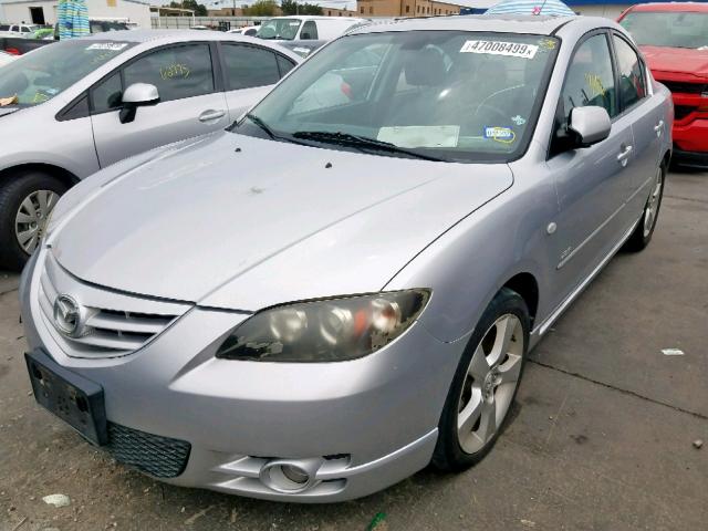 JM1BK323261410250 - 2006 MAZDA 3 S SILVER photo 2