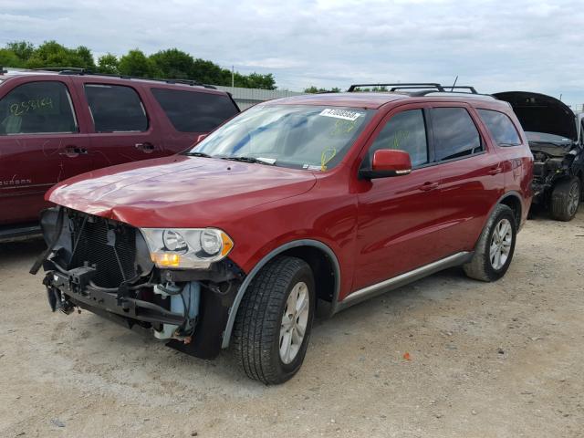 1D4RD4GG5BC634057 - 2011 DODGE DURANGO CR RED photo 2