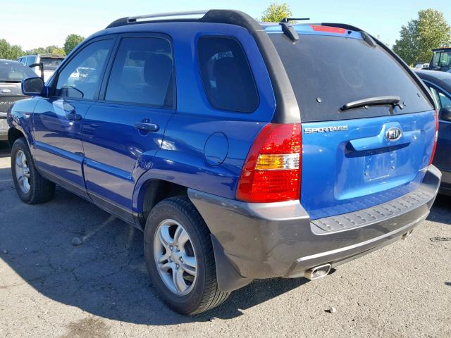 KNDJF723857104009 - 2005 KIA NEW SPORTA BLUE photo 3