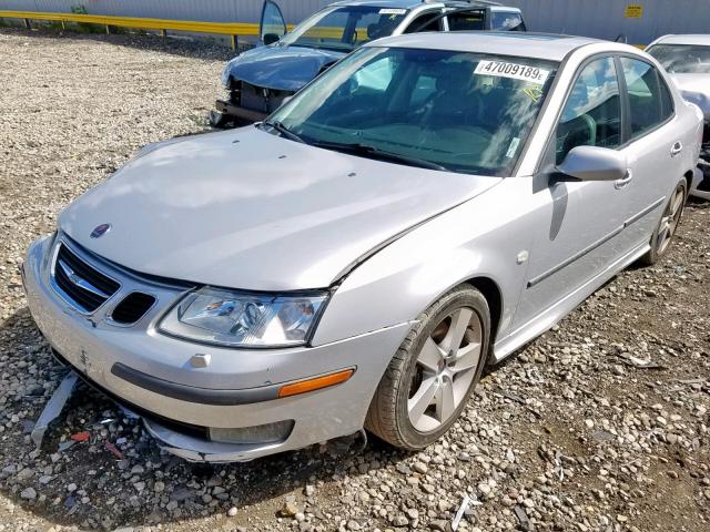 YS3FH41U471010765 - 2007 SAAB 9-3 AERO SILVER photo 2