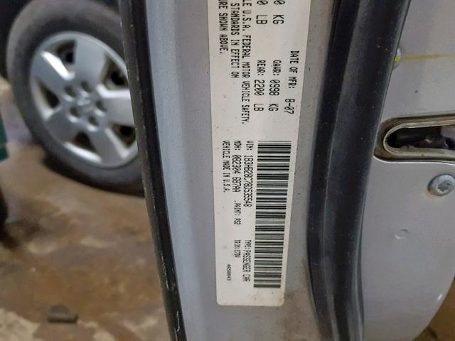 1B3HB28C78D535548 - 2008 DODGE CALIBER SILVER photo 10