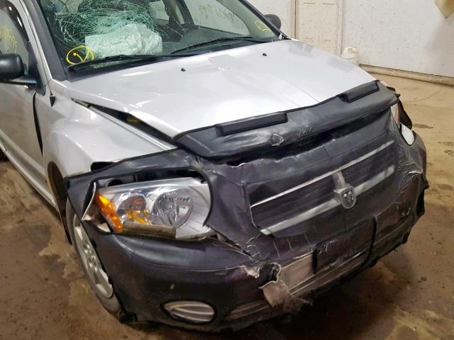 1B3HB28C78D535548 - 2008 DODGE CALIBER SILVER photo 9