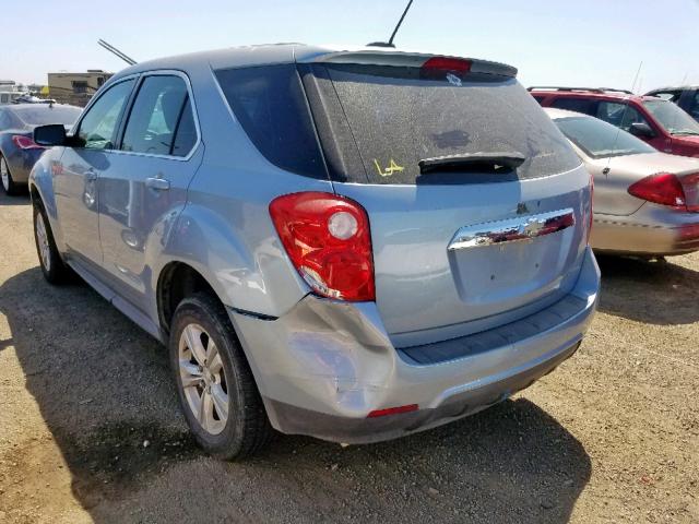 2GNALAEK1F6241763 - 2015 CHEVROLET EQUINOX LS BLUE photo 3