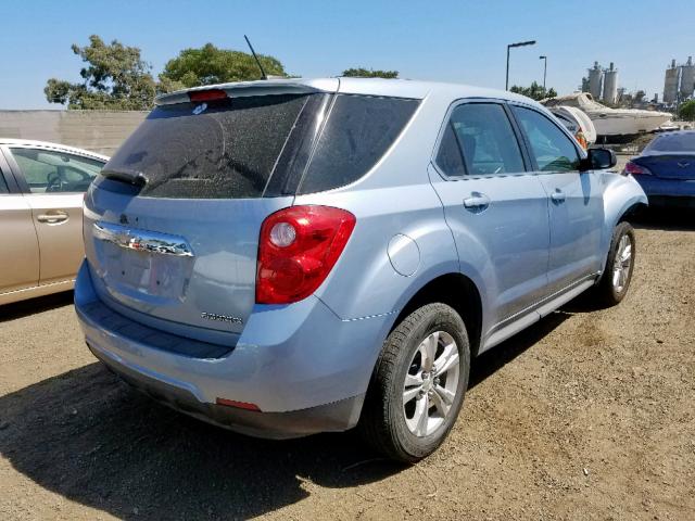 2GNALAEK1F6241763 - 2015 CHEVROLET EQUINOX LS BLUE photo 4