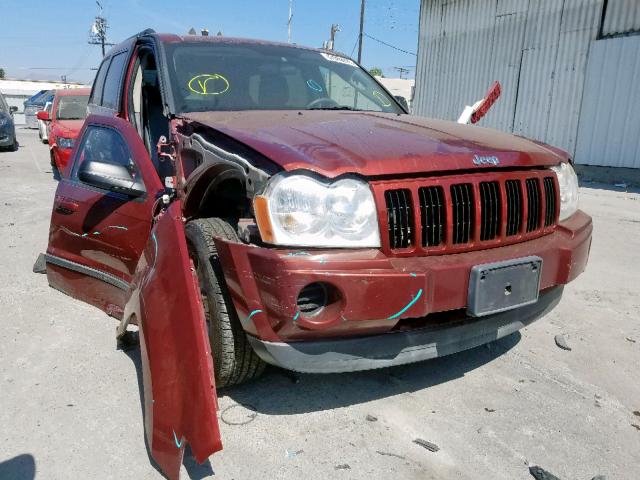 1J8HS48N47C533068 - 2007 JEEP GRAND CHER RED photo 1
