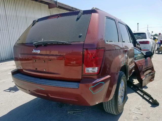 1J8HS48N47C533068 - 2007 JEEP GRAND CHER RED photo 4