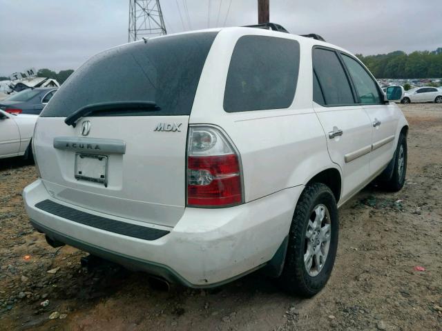 2HNYD186X5H510312 - 2005 ACURA MDX TOURIN WHITE photo 4