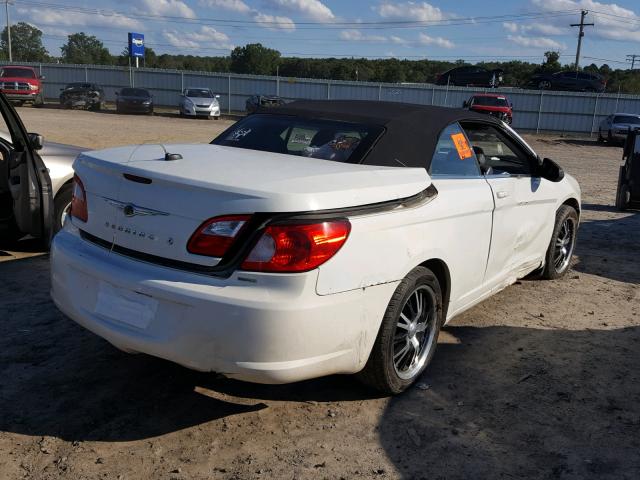 1C3LC55RX8N135496 - 2008 CHRYSLER SEBRING TO WHITE photo 4