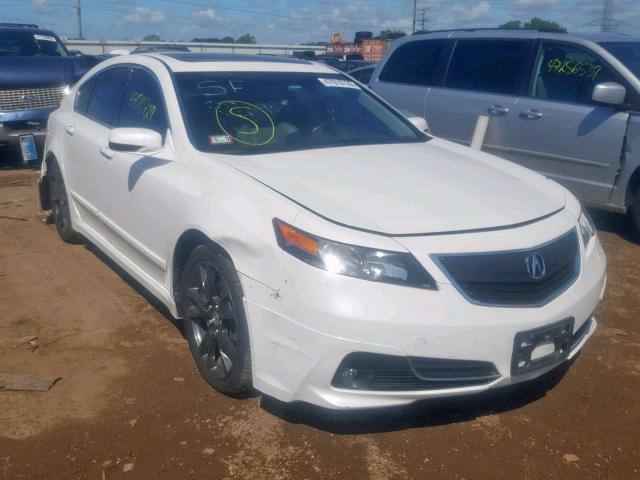 19UUA9F70DA001528 - 2013 ACURA TL ADVANCE WHITE photo 1