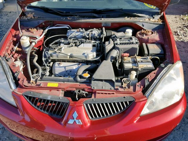 JA3AJ26E44U014500 - 2004 MITSUBISHI LANCER ES RED photo 7