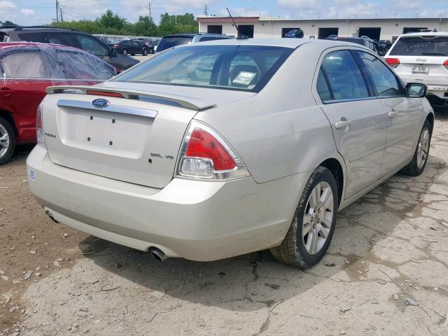 3FAHP08138R200559 - 2008 FORD FUSION SEL BEIGE photo 4