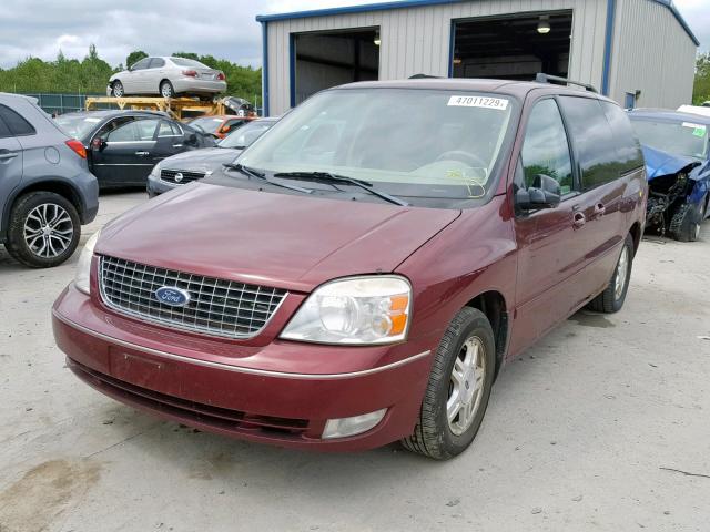 2FMZA52256BA29450 - 2006 FORD FREESTAR S MAROON photo 2