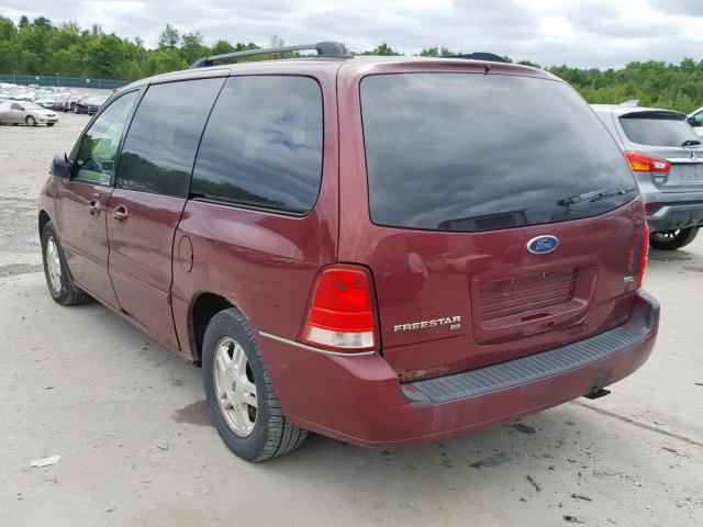 2FMZA52256BA29450 - 2006 FORD FREESTAR S MAROON photo 3