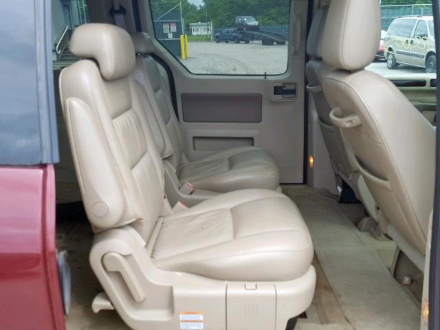 2FMZA52256BA29450 - 2006 FORD FREESTAR S MAROON photo 6