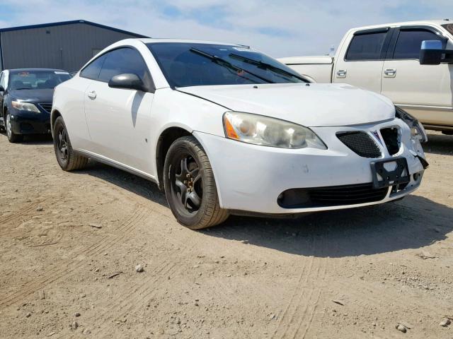 1G2ZH18N974236692 - 2007 PONTIAC G6 GT WHITE photo 1