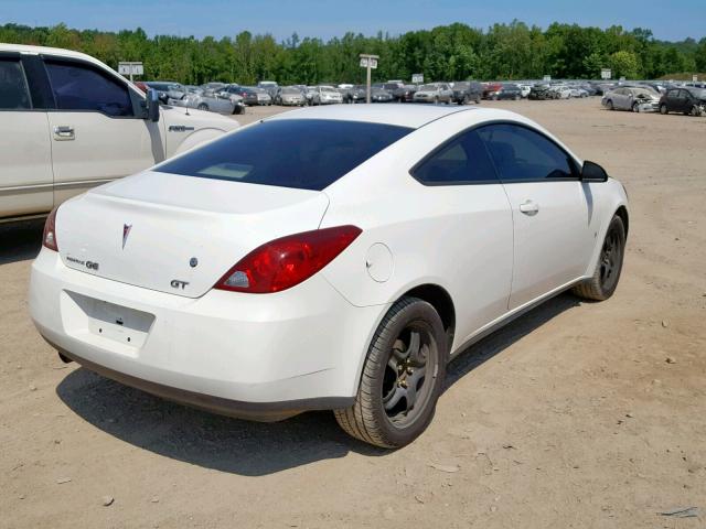 1G2ZH18N974236692 - 2007 PONTIAC G6 GT WHITE photo 4